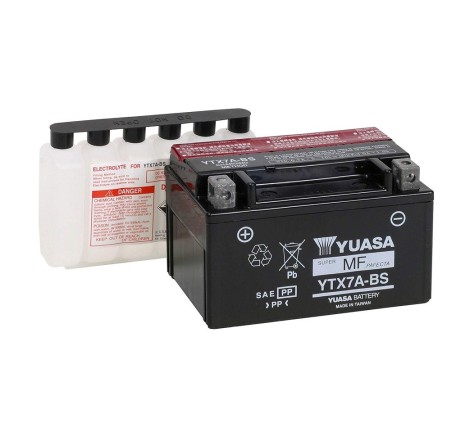 Мото аккумулятор YUASA MF YTX7A-BS 12v 6Ah 105A