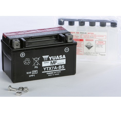 Мото аккумулятор YUASA MF YTX7A-BS 12v 6Ah 105A