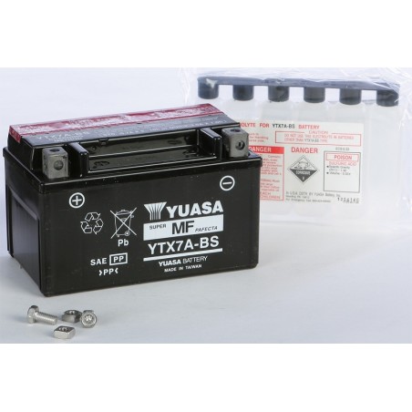 Мото аккумулятор YUASA MF YTX7A-BS 12v 6Ah 105A