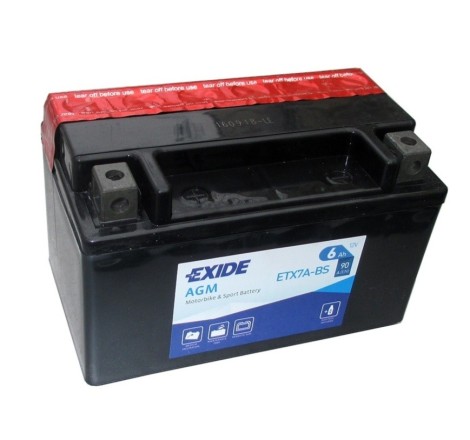 Мото аккумулятор Exide ETX7A-BS 12v 6Ah 90A