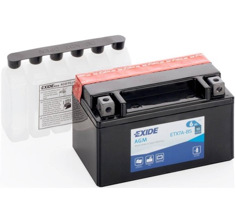 Мото аккумулятор Exide ETX7A-BS 12v 6Ah 90A