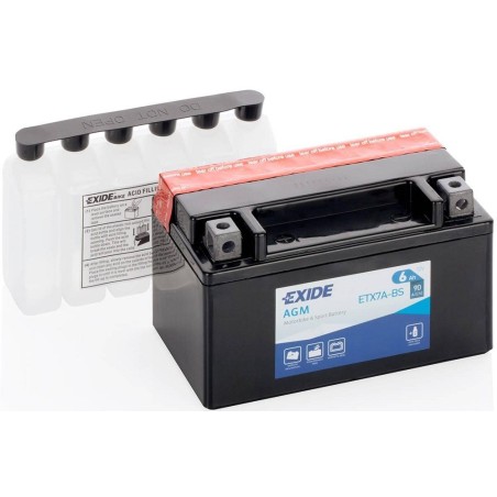 Мото аккумулятор Exide ETX7A-BS 12v 6Ah 90A