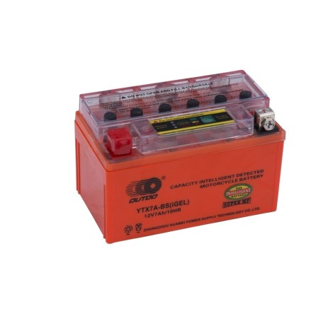 Мото аккумулятор OUTDO GEL YTX7A-BS 12v 6Ah 120A