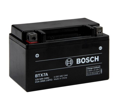 Мото аккумулятор BOSCH BTX7A YTX7A-BS 12v 6Ah 100A