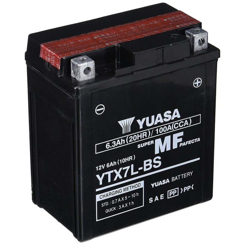Мото аккумулятор YUASA YTX7L-BS 12v 6Ah 100A
