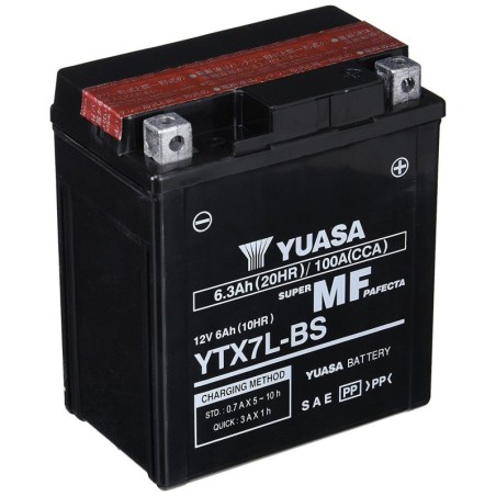 Мото аккумулятор YUASA YTX7L-BS 12v 6Ah 100A