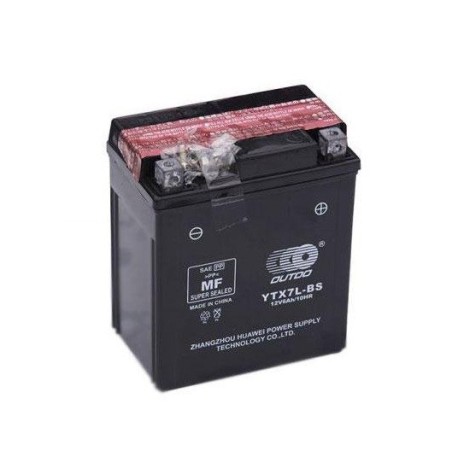 Мото аккумулятор OUTDO YTX7L-BS 12v 6Ah 100A