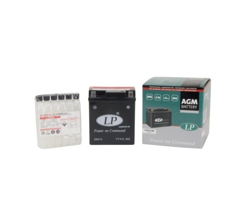 Мото аккумулятор LP AGM YTX7L-BS 12v 6Ah 100A