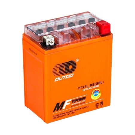 Мото аккумулятор OUTDO GEL YTX7L-BS 12v 6Ah 100A
