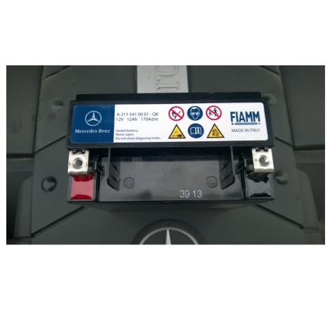 Дополнительный аккумулятор для мерседес w211 FIAMM 12v 12Ah 170A