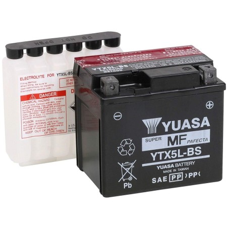 Мото аккумулятор YUASA YTX5L-BS 12v 4ah 80A