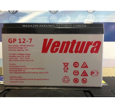 Аккумуляторная батарея Ventura GP 12-7 12v 7Ah
