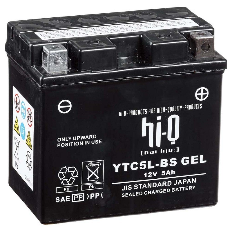 Мото Аккумулятор agm hi q gel mg5l-bs c / ytx5l-bs 4Ah 80A