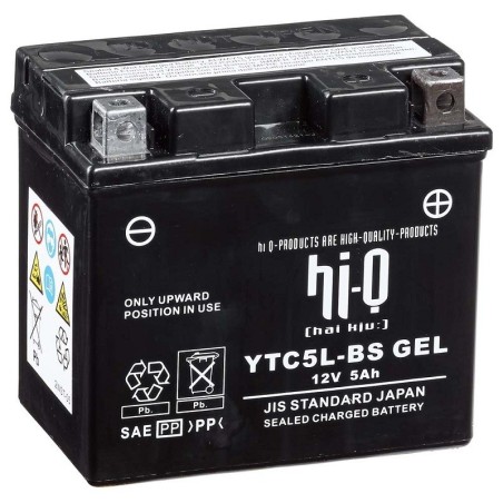 Мото Аккумулятор agm hi q gel mg5l-bs c / ytx5l-bs 4Ah 80A