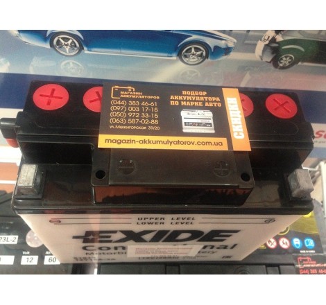 Мото аккумулятор на BMW EXIDE 51913 / 12Y16A-3A 12v 20Ah 210A