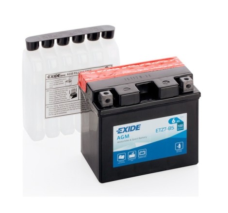 Мото аккумулятор Exide AGM ETZ7-BS 12v 6Ah 100A (Оригинал)