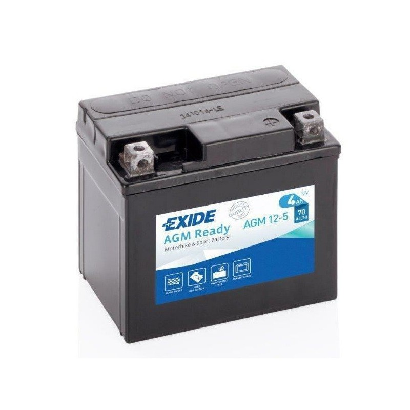 Мото аккумулятор Exide AGM Ready AGM 12-5 12v 4Ah 70A