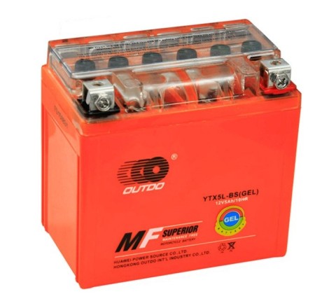 Мото аккумулятор OUTDO GEL YTX5L-BS 12v 5Ah-80A