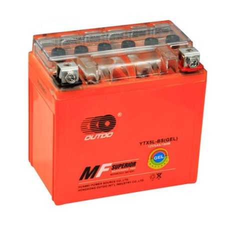 Мото аккумулятор OUTDO GEL YTX5L-BS 12v 5Ah-80A