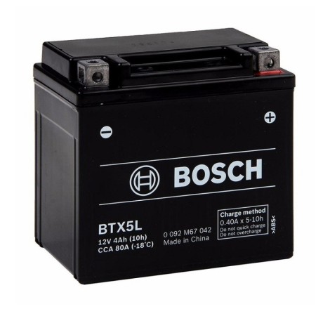 Мото аккумулятор BOSCH AGM BTX5L 12v 4Ah 80A