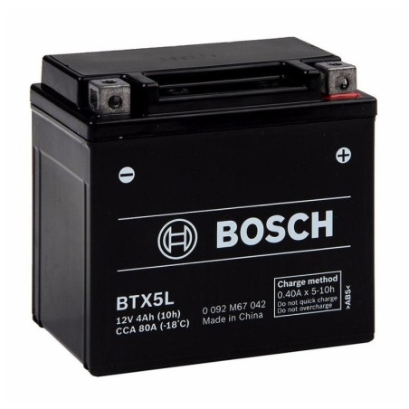 Мото аккумулятор BOSCH AGM BTX5L 12v 4Ah 80A