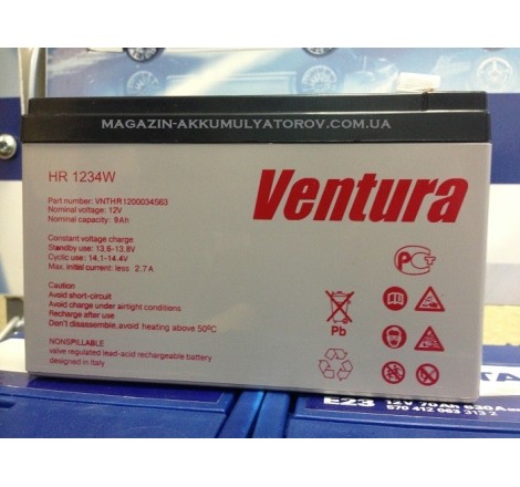 Аккумуляторная батарея Ventura HR 1234W 12v 9Ah