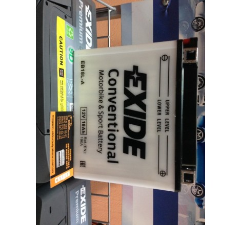 Мото аккумулятор EXIDE EB18L-A 18h 190A