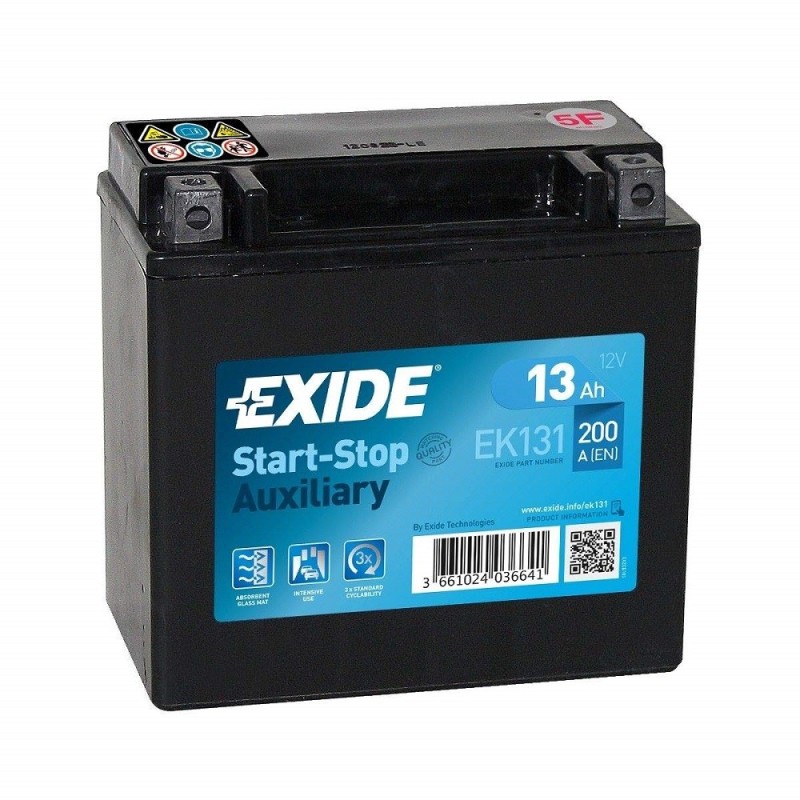 Дополнительный на Mercedes Benz A2115410001 EXIDE EK131 AGM 12V 13Ah 200A