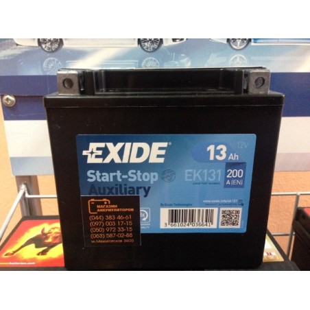 Дополнительный на Mercedes Benz A2115410001 EXIDE EK131 AGM 12V 13Ah 200A