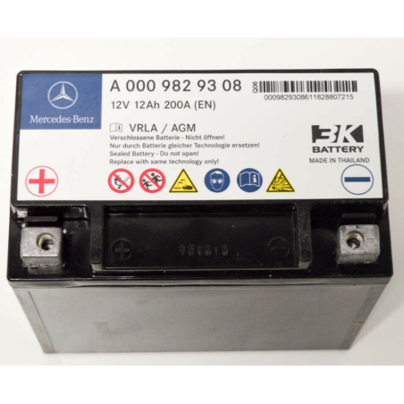 Аккумулятор резервный на MERCEDES-BENZ A0009829308 12v 12Ah 200A