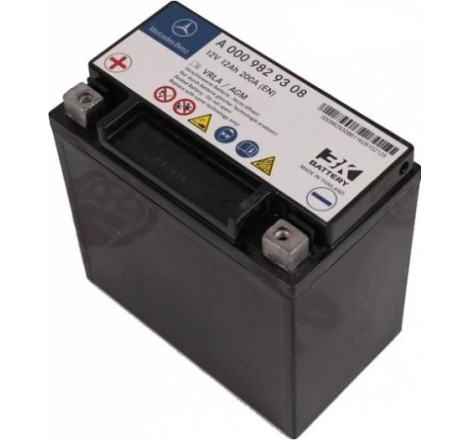 Аккумулятор резервный на MERCEDES-BENZ A0009829308 12v 12Ah 200A