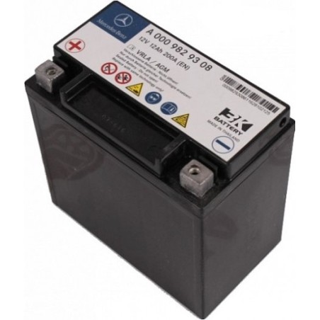 Аккумулятор резервный на MERCEDES-BENZ A0009829308 12v 12Ah 200A
