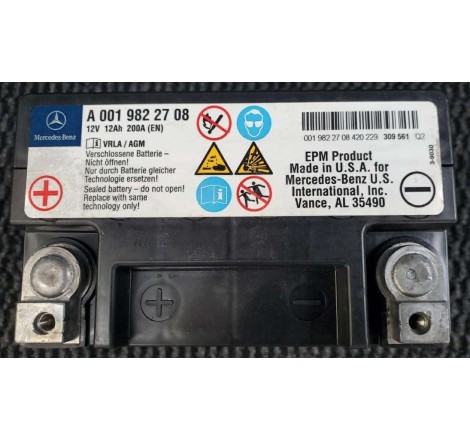 Аккумулятор резервный на MERCEDES-BENZ A0009829308 12v 12Ah 200A