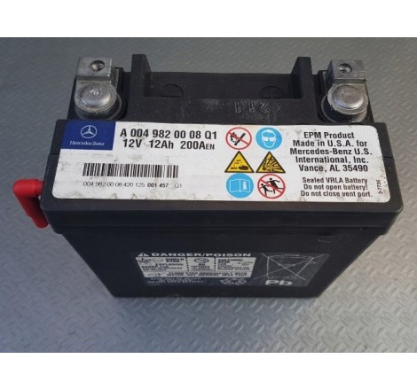 Аккумулятор резервный на MERCEDES-BENZ A0009829308 12v 12Ah 200A