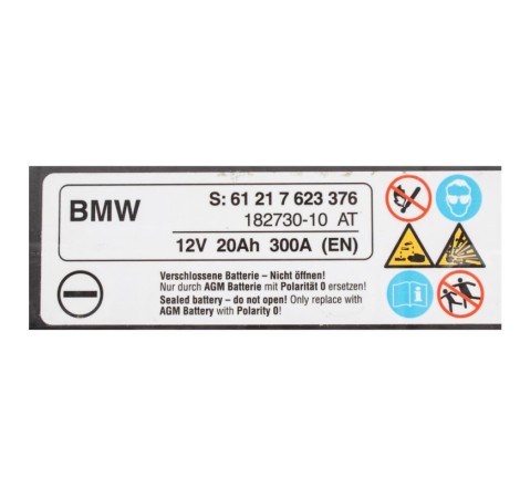 Аккумулятор BMW i3 61 21 7 623 376 12v 20Ah 300A(EN)