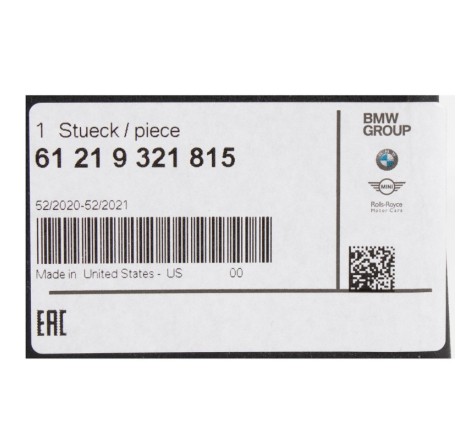 Аккумулятор BMW i3 61 21 7 623 376 12v 20Ah 300A(EN)