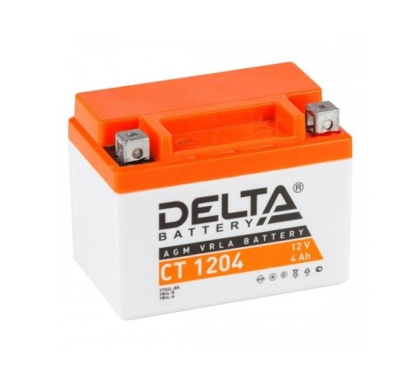 АККУМУЛЯТОР НА СКУТЕР DELTA CT1204 YTX4L-BS 12V 4Ah 70A