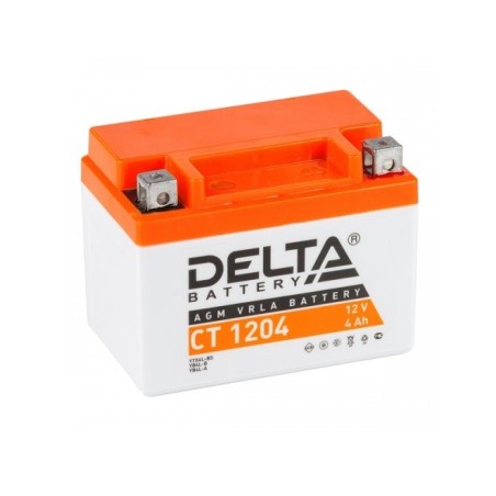 АККУМУЛЯТОР НА СКУТЕР DELTA CT1204 YTX4L-BS 12V 4Ah 70A