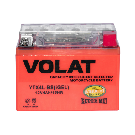 АККУМУЛЯТОР НА СКУТЕР VOLAT GEL YTX4L-BS 12V 4Ah 70A