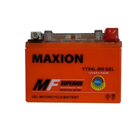 АККУМУЛЯТОР НА СКУТЕР MAXION GEL YTX4L-BS 12V 4Ah 70A