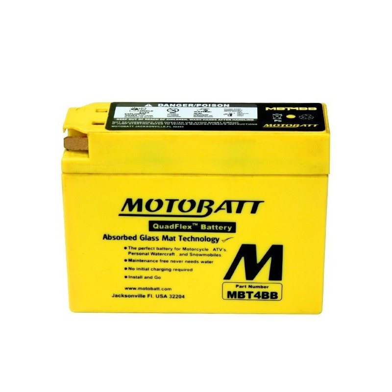Аккумулятор на SUZUKI/YAMAHA MBT4BB 12v 2.5Ah 40A