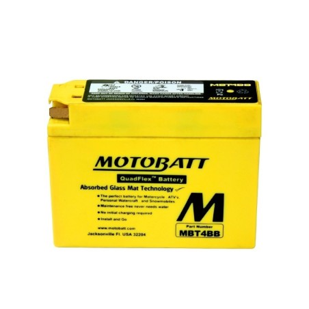 Аккумулятор на SUZUKI/YAMAHA MBT4BB 12v 2.5Ah 40A