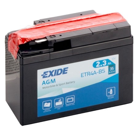 Аккумулятор на скутер HONDA EXIDE AGM ETR4A-BS 12v 2.3Ah 35A