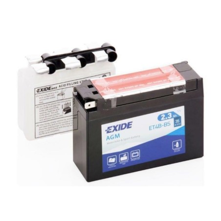 Аккумулятор на скутер YAMAHA/SUZUKI EXIDE AGM ET4B-BS 12v 2.3Ah 35A