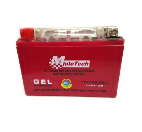 Аккумулятор Mototech YTX9-BS 12v 9Ah 150A
