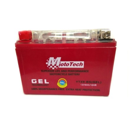 Аккумулятор Mototech YTX9-BS 12v 9Ah 150A