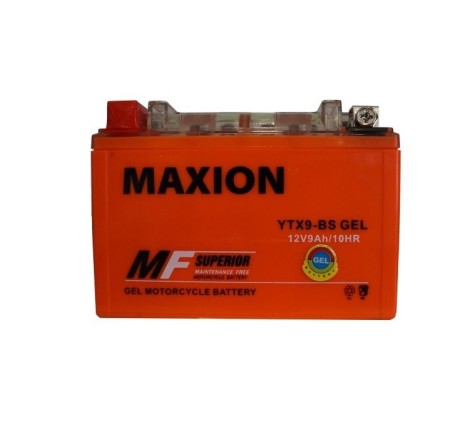 Мото аккумулятор MAXION GEL YTX9-BS 12v 9Ah 150A
