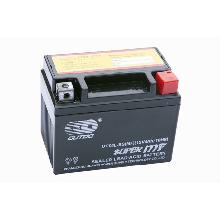 Акумулятор на скутер OUTDO UTX4L-BS MF 12v 4Ah 90A