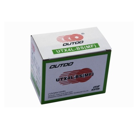 Акумулятор на скутер OUTDO UTX4L-BS MF 12v 4Ah 90A