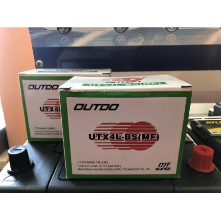 Акумулятор на скутер OUTDO UTX4L-BS MF 12v 4Ah 90A